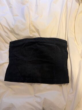 American Eagle Corduroy Tube Top Navy Blue NWT